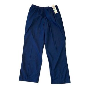 Alfred Dunner trouser pants jeans straight high rise elastic waist stretch 16